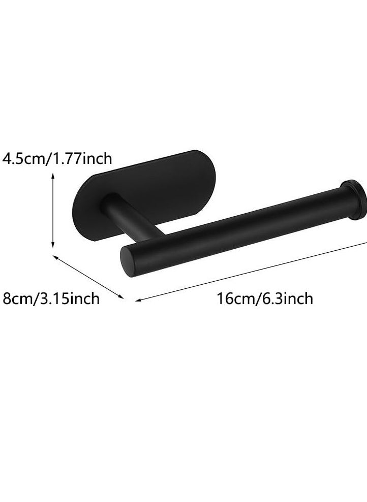 Hanayo Stainless Steel Toilet Paper Holder Wall Mount Self Adhesive Bathroom Paper Towel Roll Holder for Home and Kitchen  - Image 5