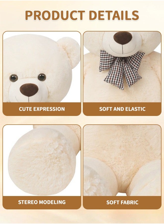 GROIC - Teddy Bear Plush Stuffed Animals Baby Bear Plush Toy Plush Stuffed Toys for Children Girlfriend 80CM White - Image 1