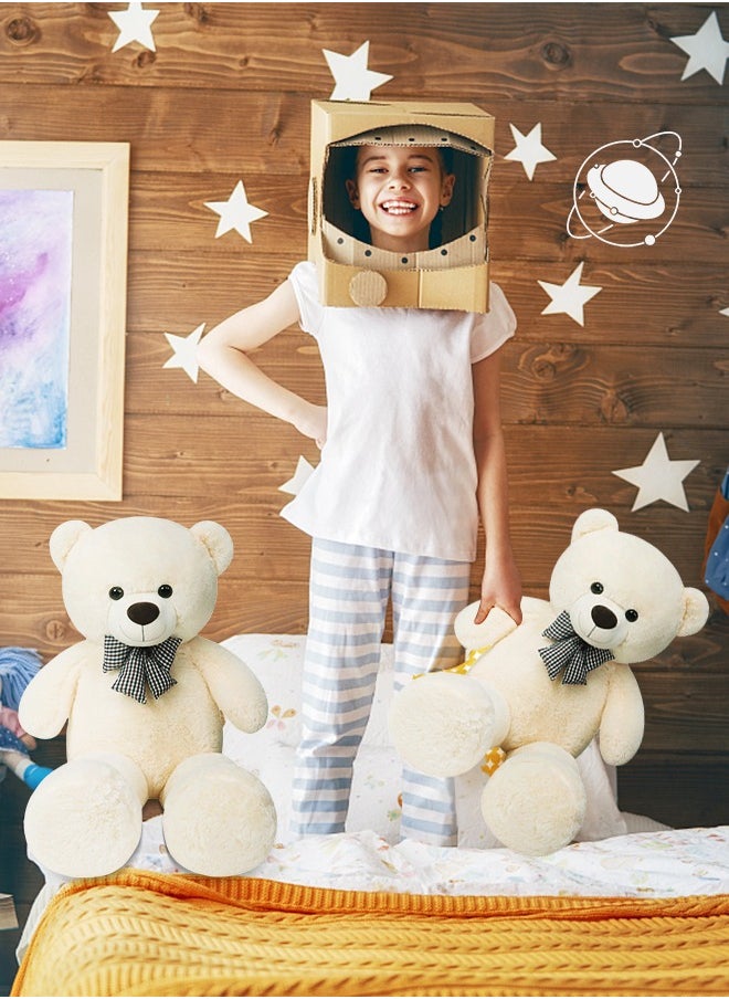 GROIC - Teddy Bear Plush Stuffed Animals Baby Bear Plush Toy Plush Stuffed Toys for Children Girlfriend 80CM White - Image 1