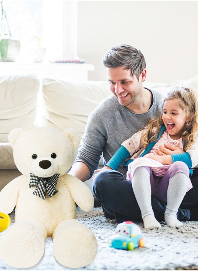 GROIC - Teddy Bear Plush Stuffed Animals Baby Bear Plush Toy Plush Stuffed Toys for Children Girlfriend 80CM White - Image 1