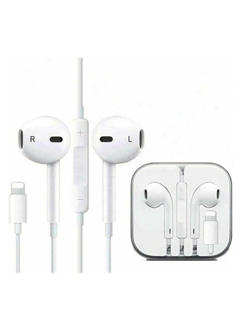 Lightning Wired Handfree For Apple Iphone X 11 12 White