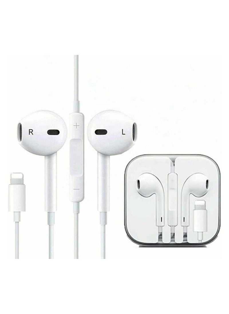 Generic - Lightning Wired Handfree For Apple Iphone X 11 12 White - Image 1