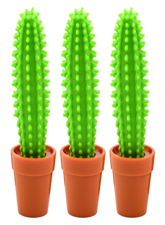 SHINEOFI Cactus Pens, 3pcs Cactus Bonsai Shaped Pens Ballpoint Pens Stationery for School Home Office Students Supplies - Image 1