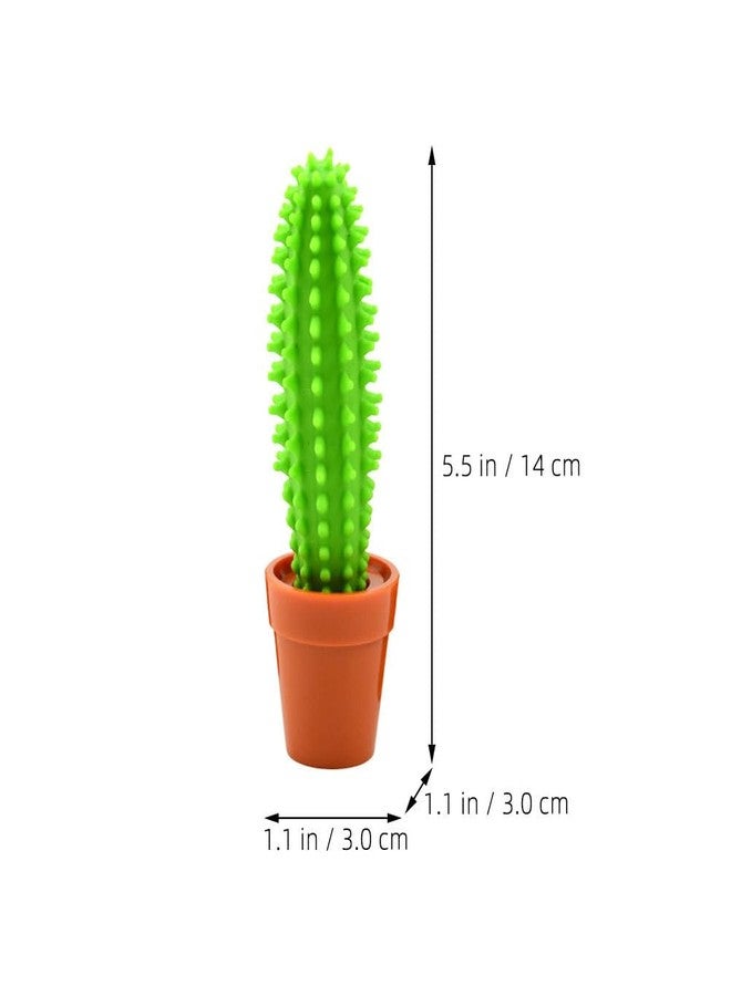SHINEOFI Cactus Pens, 3pcs Cactus Bonsai Shaped Pens Ballpoint Pens Stationery for School Home Office Students Supplies - Image 2