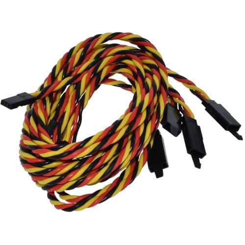 BackBay R/C BackBayRC 20awg Twisted Servo Extension Cable wSafety Clip 100 Strands for RC Vehicles Drones EBikes 8 Lengths 5 Wires per Pack 75CM 30in - Image 5