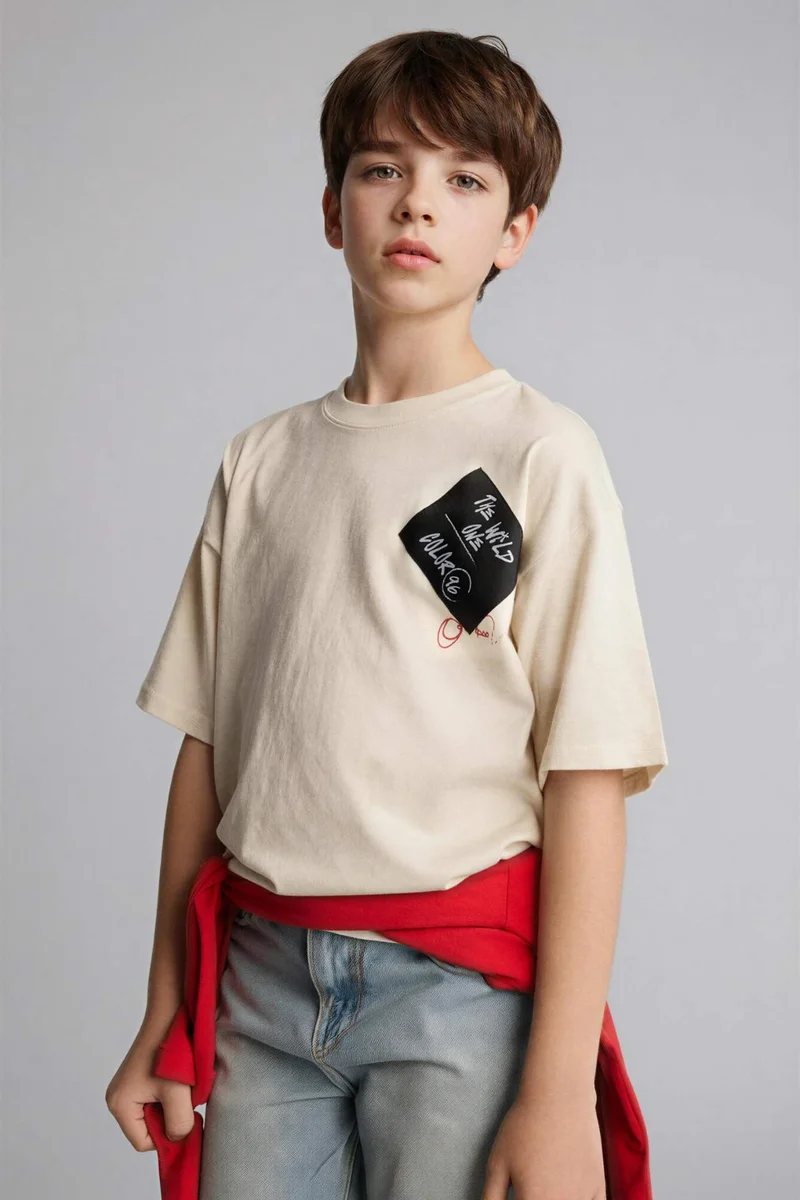 ديفاكتو Printed Short Sleeve T-Shirt