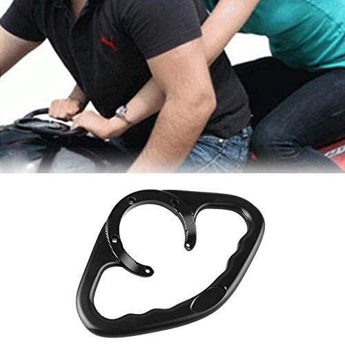 Luckmart Motorcycle Aluminium Rear Passenger Gas Tank Bar Handle Grip Bar Handlebar Grab 5 Holes Compatible for Suzuki GSXR600 GSXR750 GSXR1000 GSXS750 Spare Parts Black - Image 2