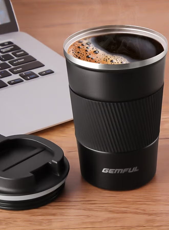 GEMFUL 510ml Stainless Steel Coffee Cup,Vacuum Insulated Tumbler, Vacuum Insulated Travel Mug for Home Office Outdoor Works Great for Ice Drinks and Hot Beverage, tumbler hot and cold - Image 4