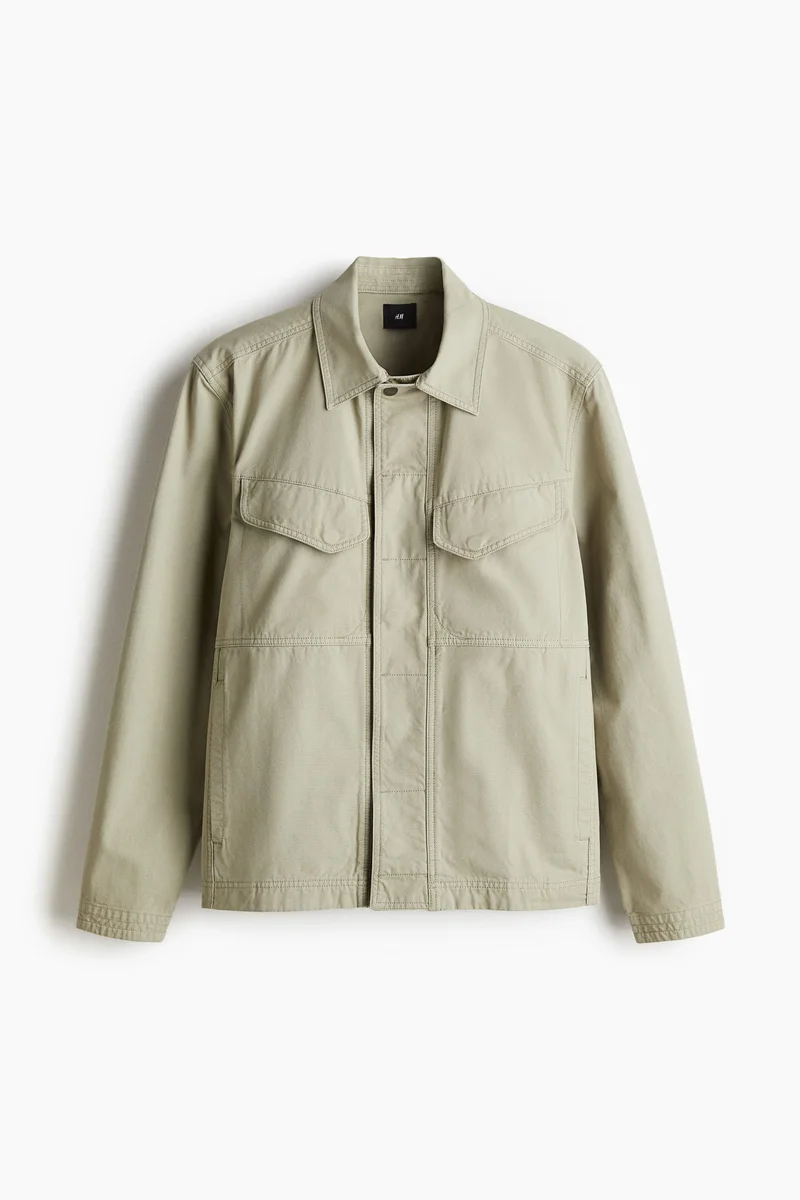 اتش اند ام Regular Fit Canvas overshirt