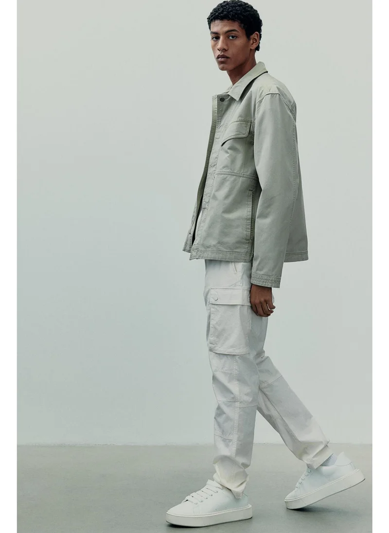 اتش اند ام Regular Fit Canvas overshirt