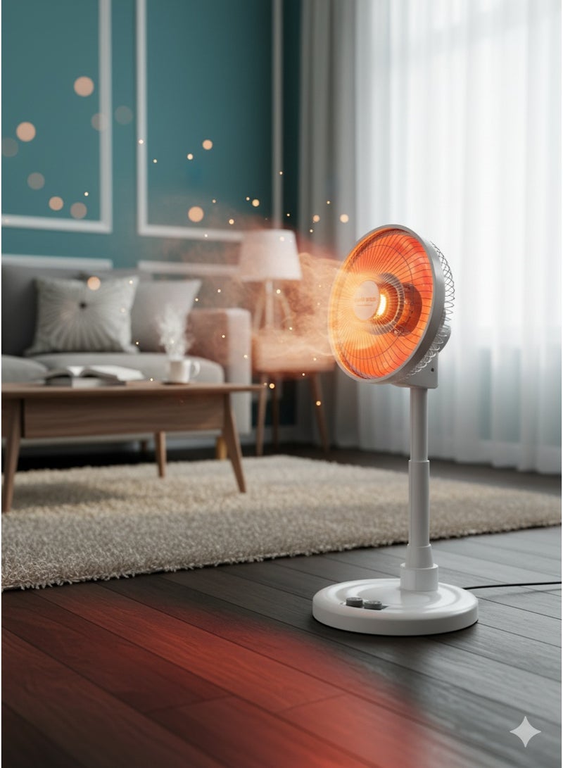 Home Master Vertical Electric Heater 900W – Model HM-2656 – Stylish Adjustable Fan Design with Fast and Safe Heating, Balanced Heat Distribution, Ideal for Bedrooms and Offices - Image 4