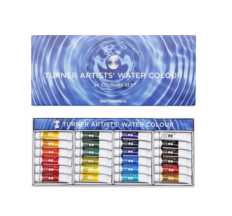 Turner Expert for Transparent Watercolor Paints 24 Color Set - Image 1