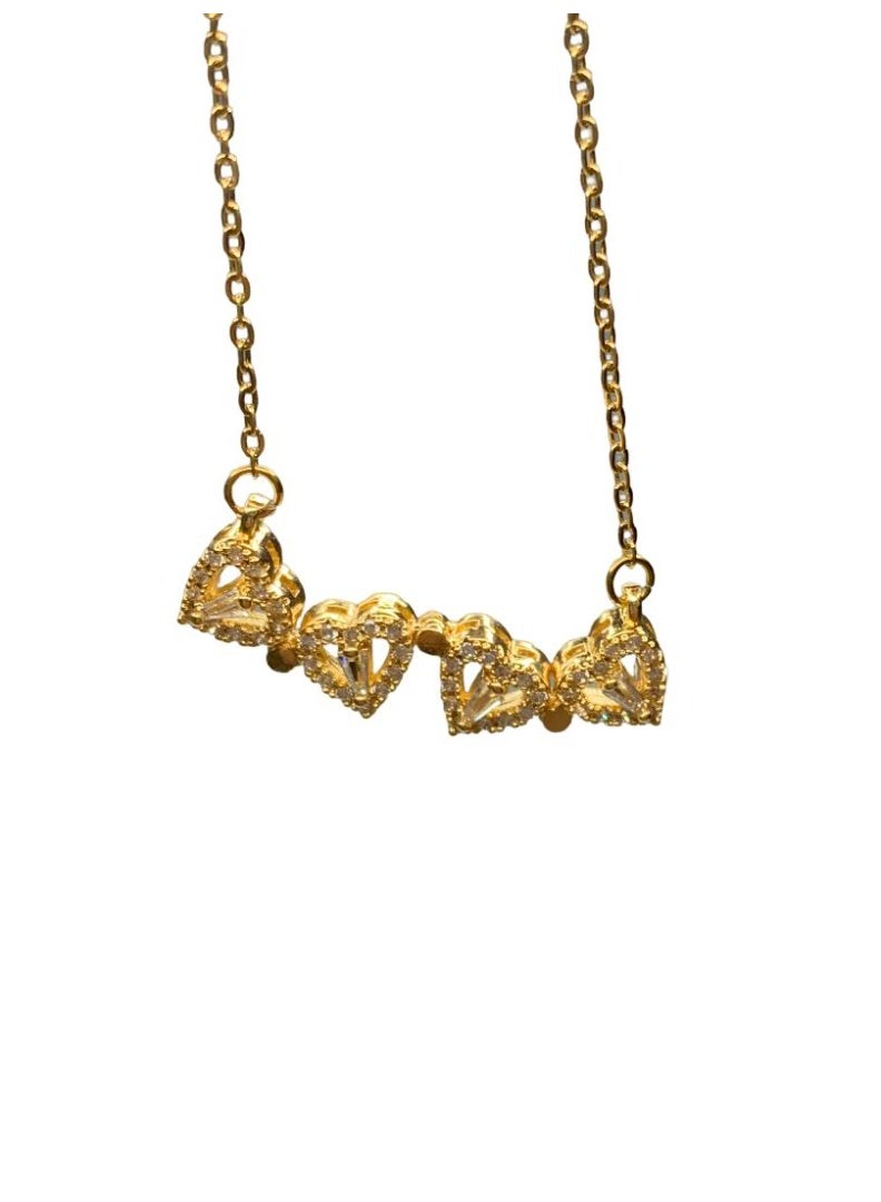 Influence Germany Four-Leaf Clover Pendant Necklace – Gold-Tone Stainless Steel - Image 4