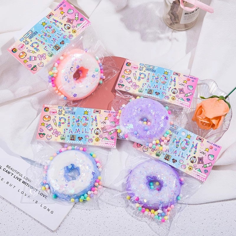 Mini Cat Paw Slow Rebound Donut Stress Relief Toy - Assorted  Colors - Image 3