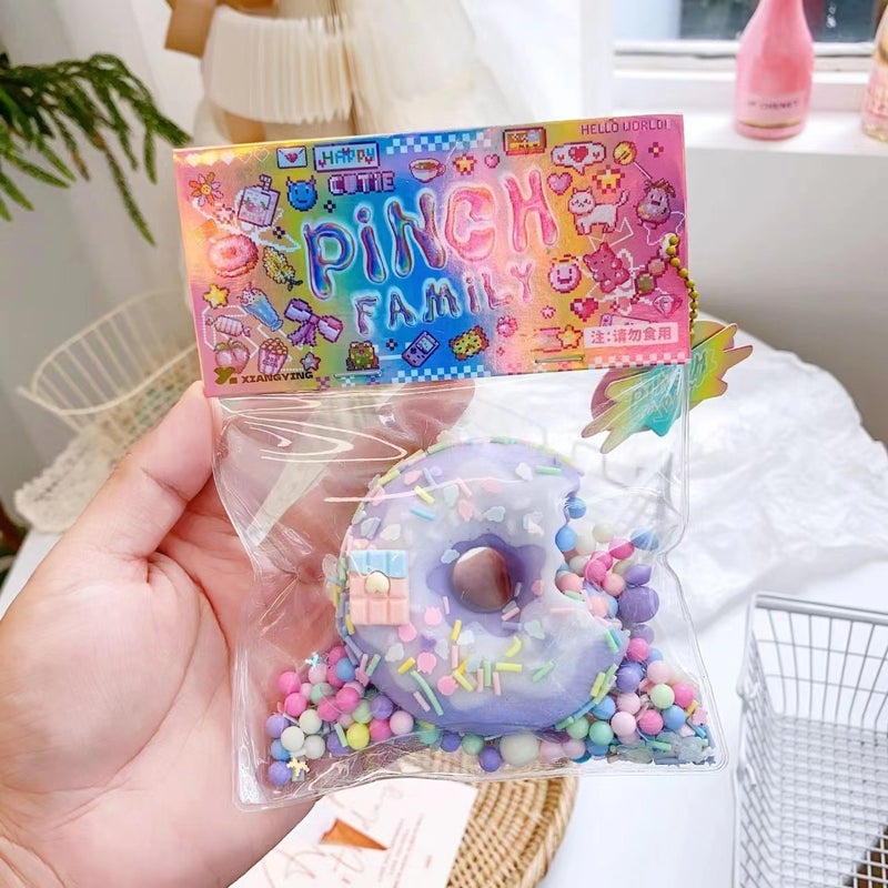 Mini Cat Paw Slow Rebound Donut Stress Relief Toy - Assorted  Colors - Image 4