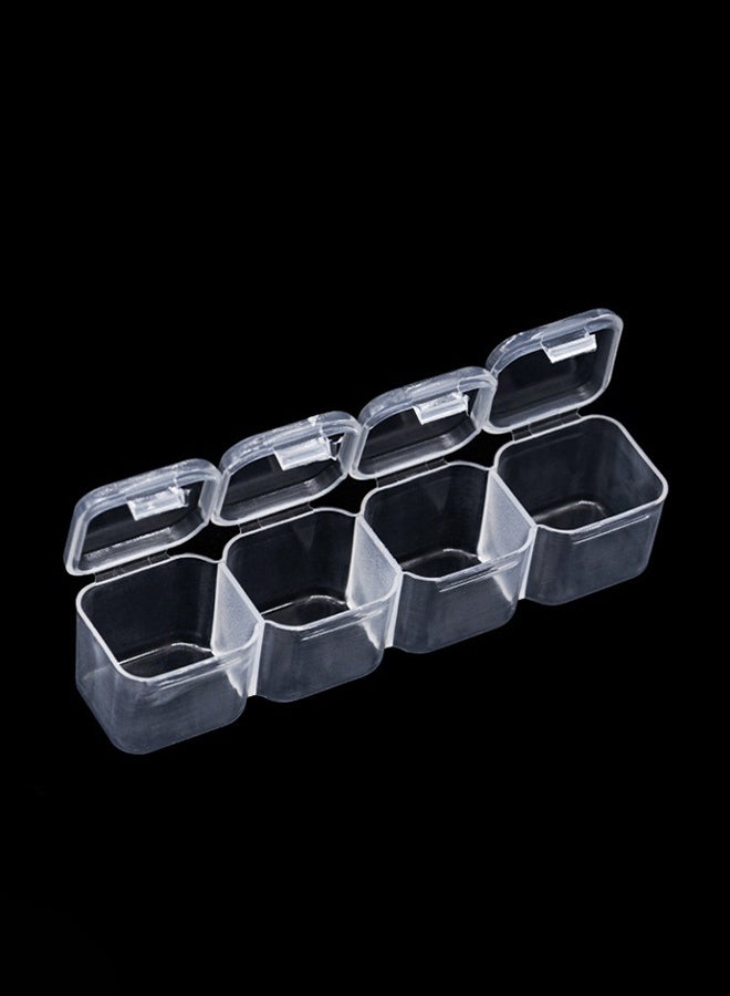 28-compartment jewellery storage box with 2 removable boxes - Image 4