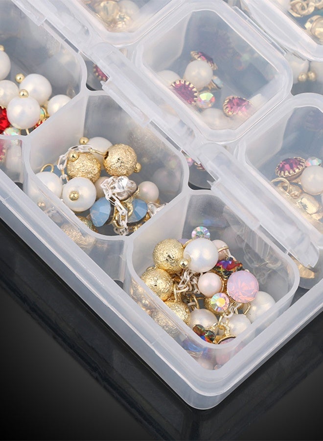 28-compartment jewellery storage box with 2 removable boxes - Image 3