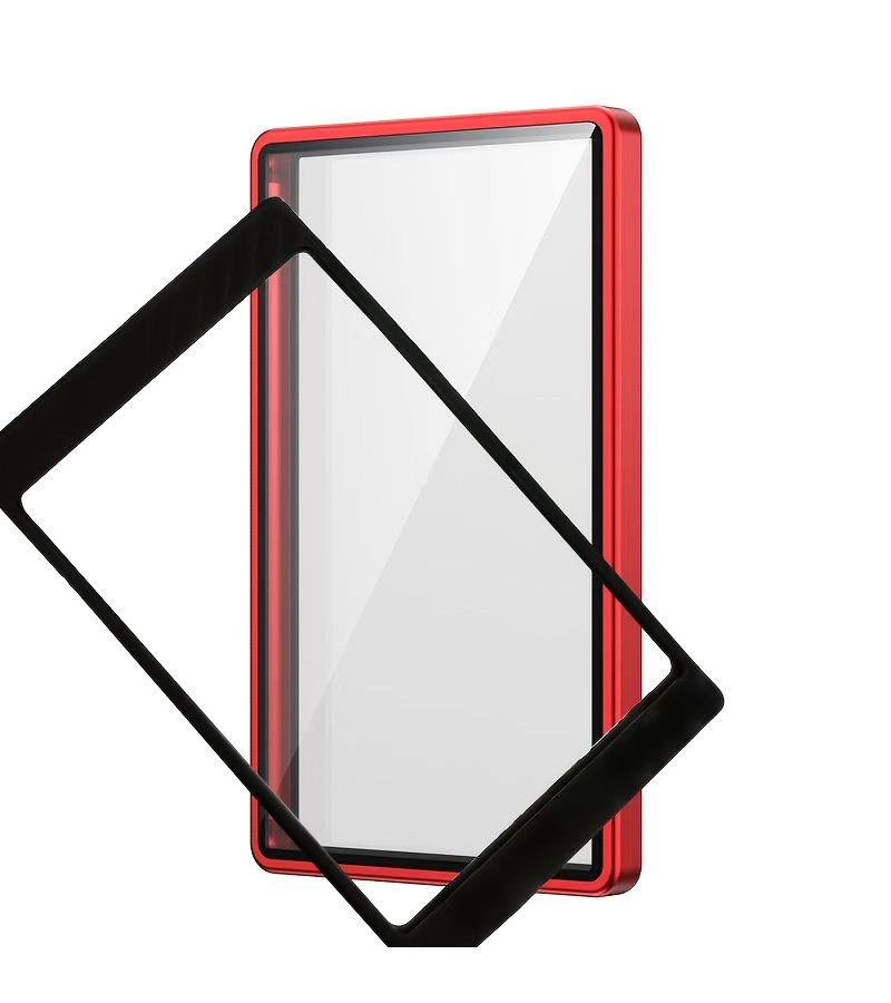2 Pack Magnetic Glass Card Protective Case with Metal Frame for PSA BGS Cards UV Protection Scratch Resistant Display Box Red - Image 4