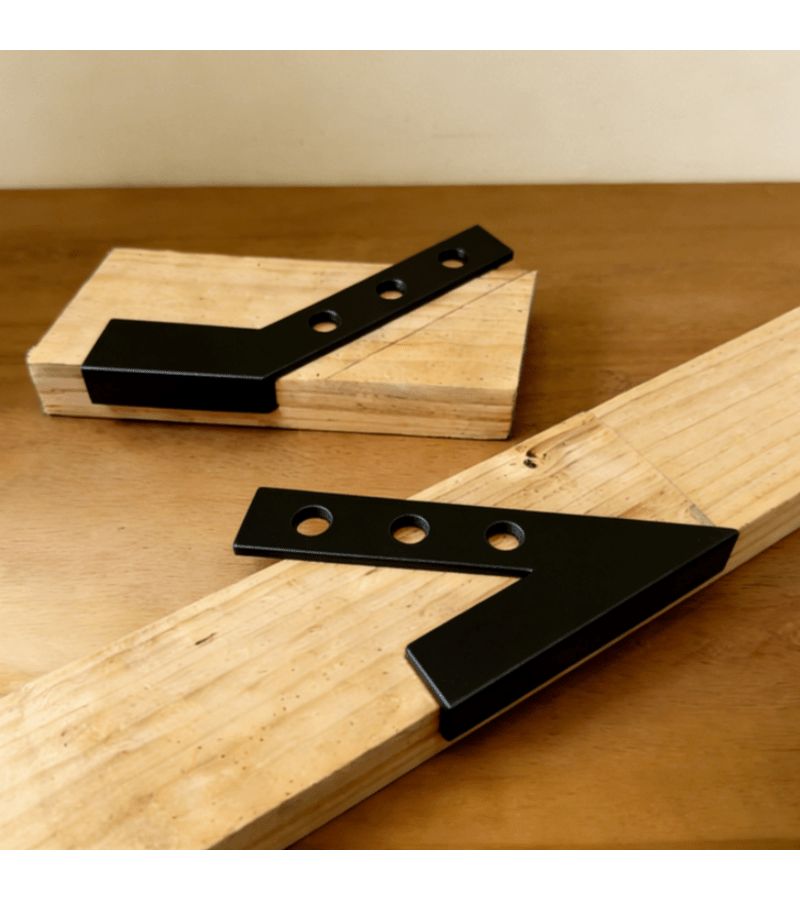 Black Protractor Set Of Two 45 Degree Angle Stop Squares Woodworking - Image 2