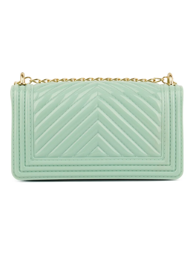 London Rag Mint Jelly Quilt Pattern Sling Bag
