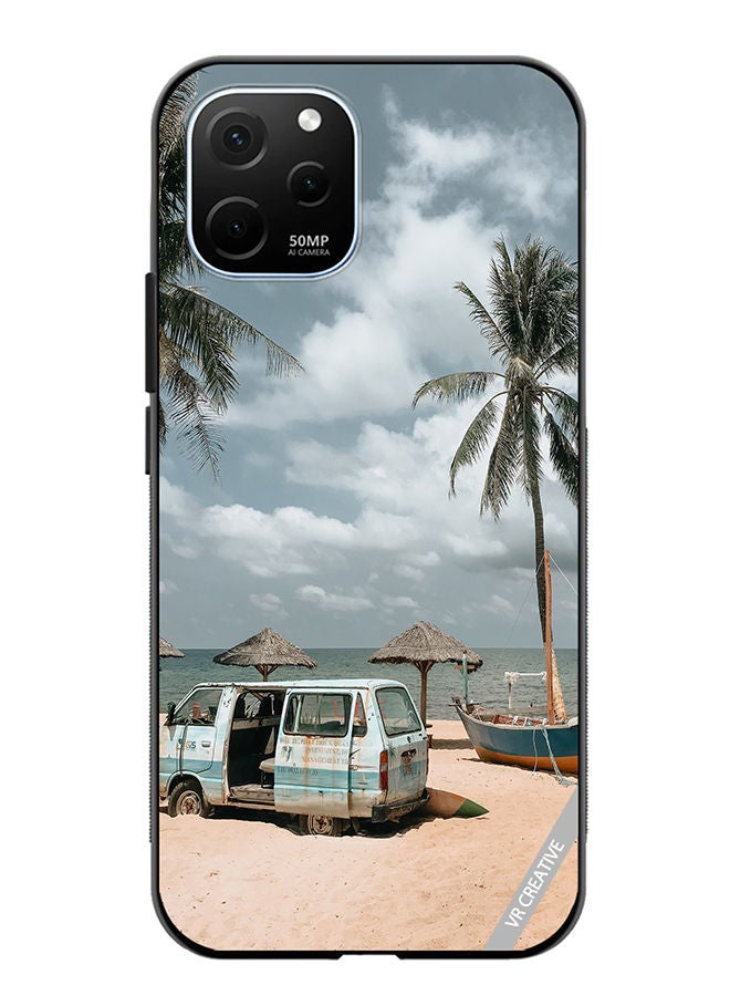 VR CREATIVE Protective Case Cover For Huawei Enjoy 50z Moody Summer Day Design Multicolour - Image 1