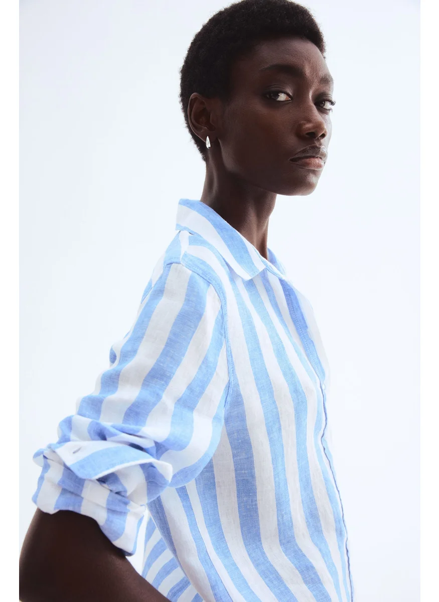 اتش اند ام Linen Shirt