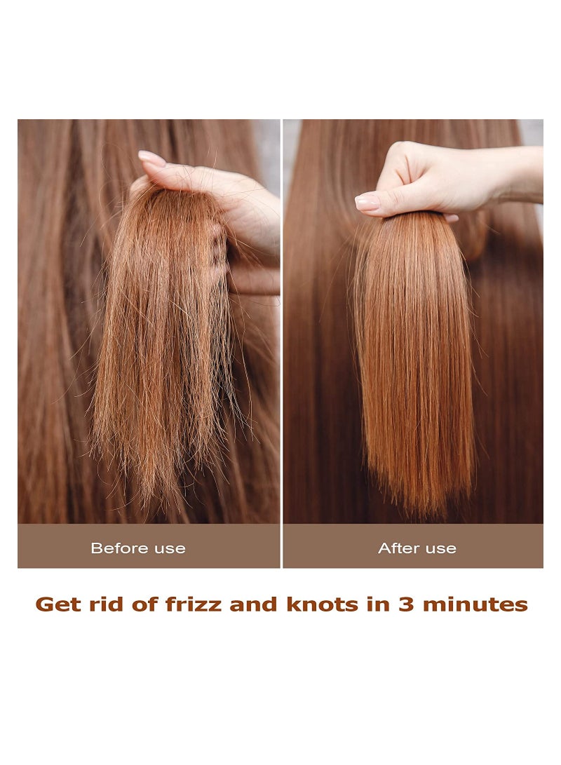 KASTWAVE Hair Brush Set, Natural Wooden Bamboo Hair Brush, Bamboo Detangling Hairbrush for Massaging Scalp, Eco-Friendly Paddle Hairbrush for Women/Men/Kids Make Thin Long Curly Hair Health - Image 3