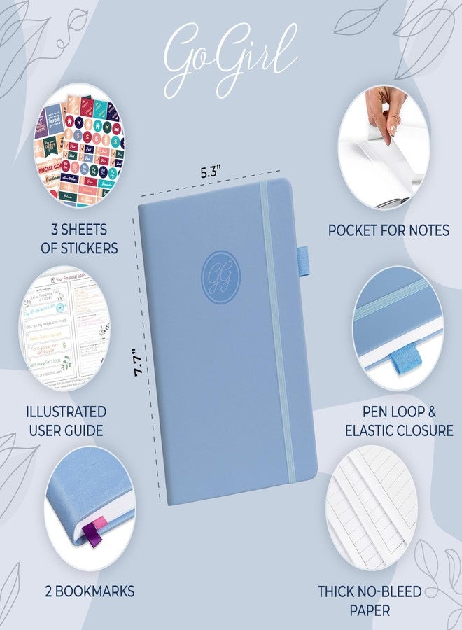 GoGirl Budget Planner - Monthly Financial Planner Organizer Budget Book. Expense Tracker Notebook Journal to Control Money, Compact (Light Blue) - Image 2