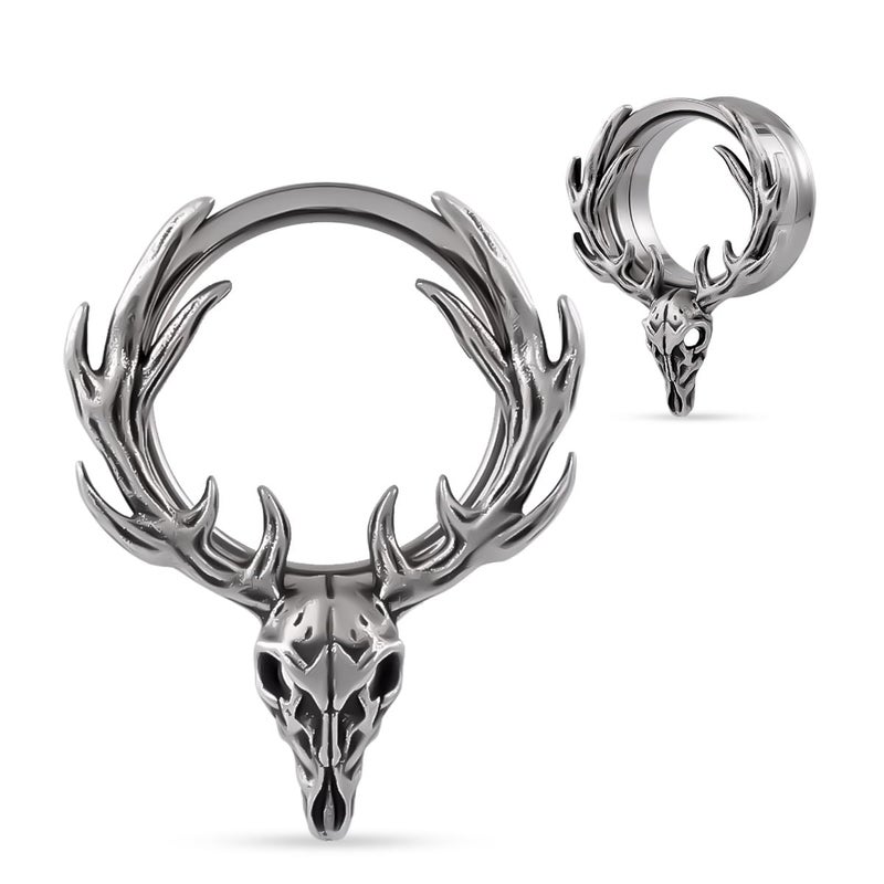 COOEAR Double Flared Ear Tunnel Flesh Ear Gauges Expander Piercing Stretchers Earrings 00g - Image 2