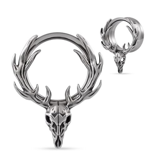 COOEAR Double Flared Ear Tunnel Flesh Ear Gauges Expander Piercing Stretchers Earrings 00g - Image 1