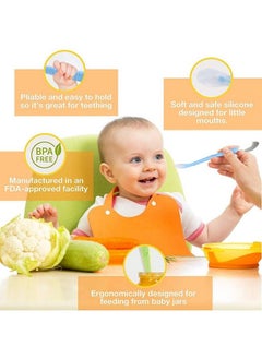 Snowie Soft Baby Fruit Spoon Scraper For Baby Feeding 2 In 1 Multifunction Serrated Grapefruit Fruit Spoon For Kids;Toldder  - Image 4
