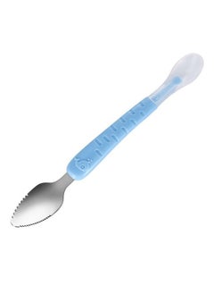 Snowie Soft Baby Fruit Spoon Scraper For Baby Feeding 2 In 1 Multifunction Serrated Grapefruit Fruit Spoon For Kids;Toldder  - Image 2