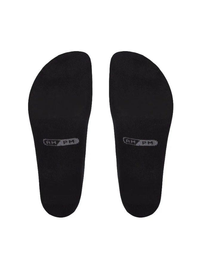 Ampm  Mens Cotton-blended Low cut Sneaker Socks (PACK OF 3) Lightweight, Ultra-Soft touch, Secure Gentle Grip, Reinforced stitch, Skin Friendly - BLACK  | Best Price UAE