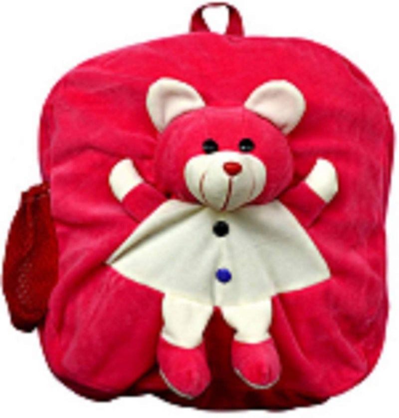 blue tree School Bag For Kids Soft Plush Backpack Combo Cartoon Bags Mini Travel Bag for for Girls Boys Toddler Baby (Full Body Elephant & Half Teddy) - Image 3