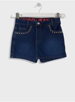 HUGO Kids Denim Mini Skort  - Image 1