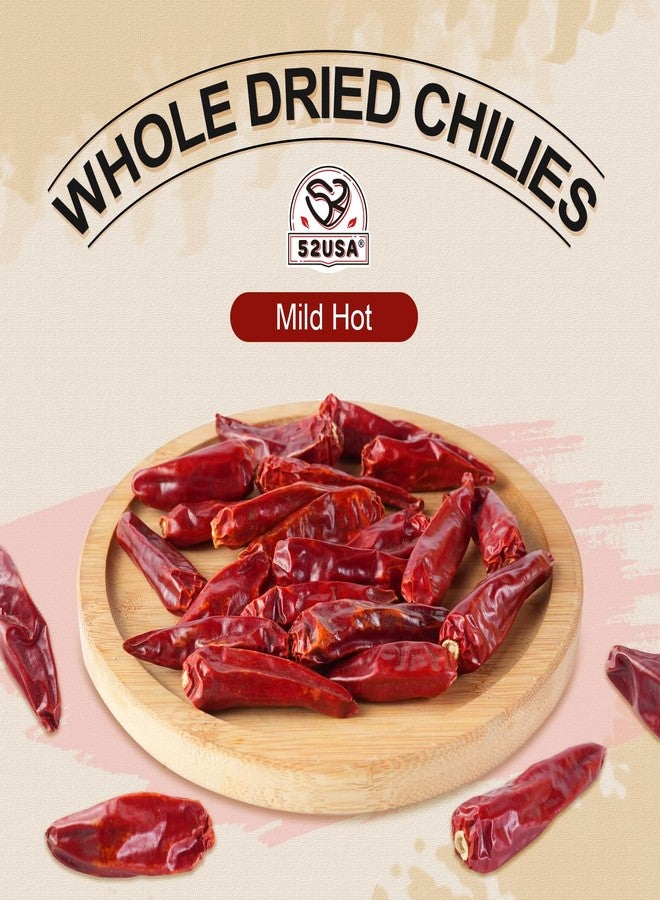 52USA Dried Chilli Peppers, Whole Dried Chilies 4 Oz, Mild Spicy Dried Chiles, Red Chili Pepper, Premium Szechuan Red Dried Chilis, Whole Chili Peppers, Dried Chili Great for Mexican Recipes, Mild Hot - Image 5