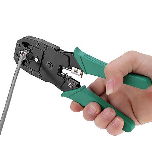 FENTICO Network Crimper, Cable Stripper Cutter - RJ11 RJ12 RJ45 Connector Crimper Pliers, for Network and Telephone Cables, Ethernet Crimping Hand Tools - Image 5