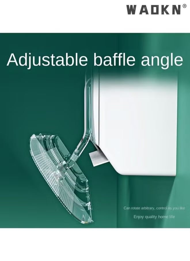 WAOKN Air Conditioner Deflector,Adjustable AC air Deflector Suitable for Split air conditioners Anti-Blast/Anti-Direct Blowing Baffle Windshield for Home Mini-Split,Transparent and Retractable Air Conditioning Wind Deflector,Suitable for Split Air - Image 3