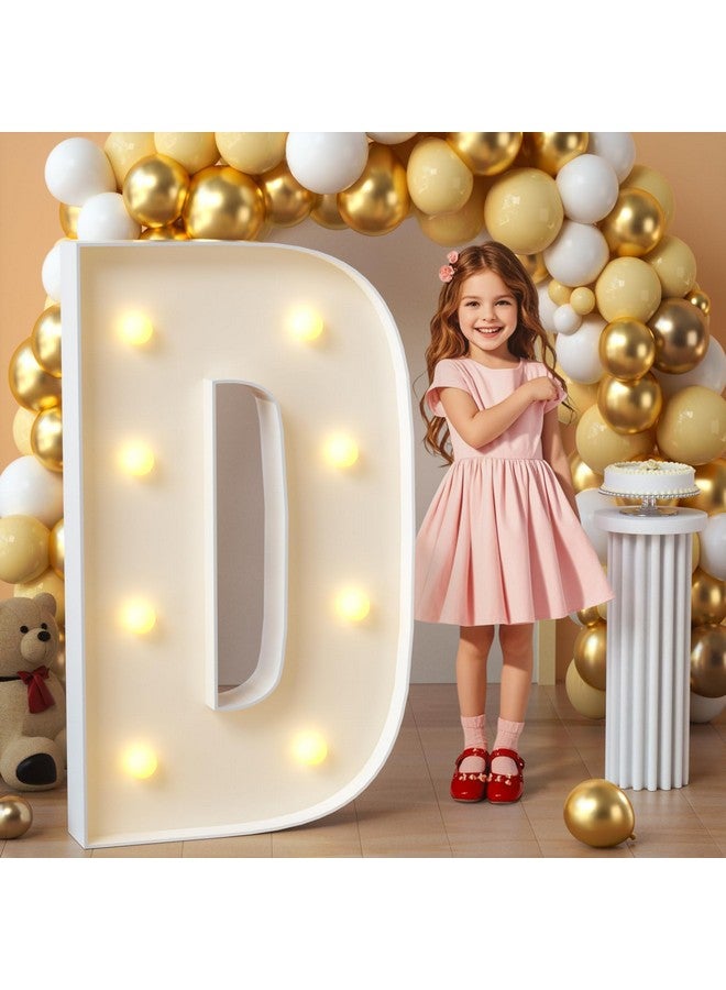 imprsv Marquee Light Up Letters, 3FT Mosaic Letters with Light for Baby Shower Graduation Party Decor, Large D for Engagement Wedding Party Decorations (Need to Assemble) - Image 1