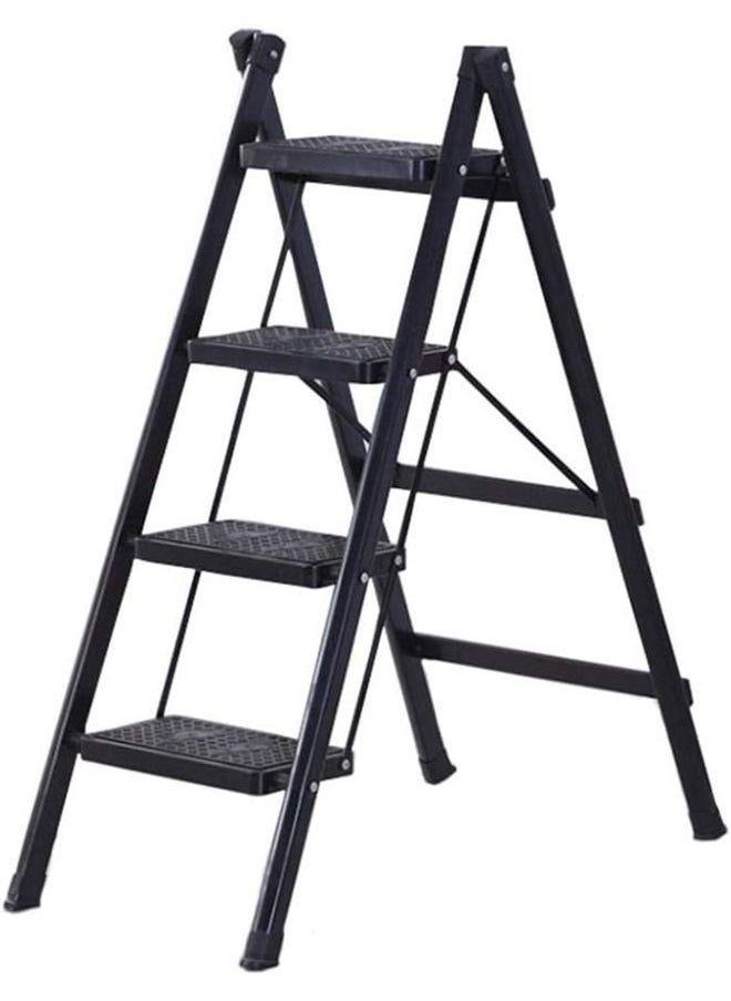 Cady One 4 step steel folding ladder black  - Image 1