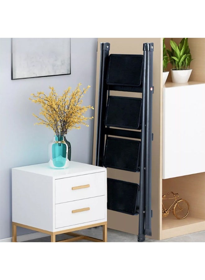 Cady One 4 step steel folding ladder black  - Image 2