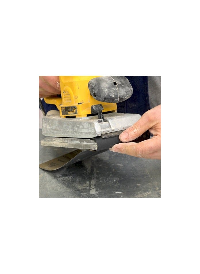 درافل ورق صنفرة أسود مقاوم للماء من Duravel، 10 قطع، للعمل على هياكل السيارات والطلاء والورنيش والأثاث وغيرها من المعادن اللينة والمواد السطحية الصلبة والصنفرة (GRIT100) - Image 3