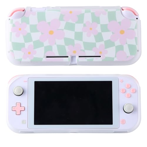 CasosexploreLab Case for Nintendo Switch Lite Protective Accessories Soft Silicone Cover Shell Compatible ONLY for Switch Lite Sage Green Checker Anti-Drop Shock Proof Aesthetic Protector - Image 1