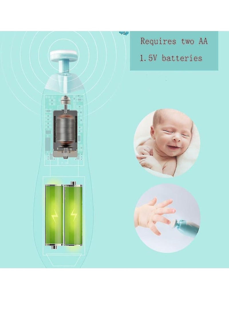 DIGI CORE 6-In-1 Electric Nail Trimmer File Trimmer Tool Kit With LED Light For Children Nail Clippers Set with Travel Case- Safe Baby Nail File Trimmer - Image 2