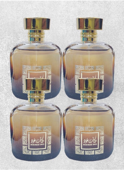 4 Pieces Barakat Oud Perfume 100 Ml EDP