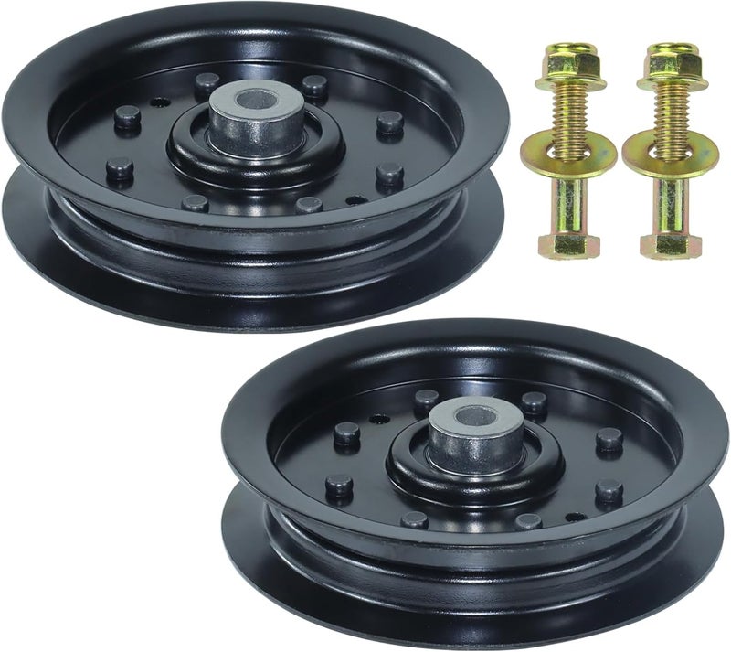 BOSFLAG 2 Pack 756-04129b Idler Pulley Replaces Cub Cadet 756-04129 Idler Pulley 756 04129 Idler Pulley 756-04129b Pulley 756-04129c, 956-04129, 753-08171 Idler Pulley Kit, Cub Cadet rzt50 Pulley - Image 1