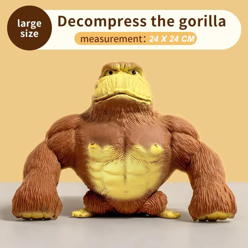 AWH Squishy Monkey Toy - Stretchy Gorilla Figure for Stress Relief and Decompression - Image 2