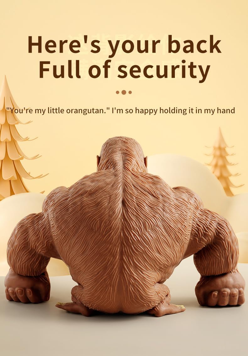AWH Squishy Monkey Toy - Stretchy Gorilla Figure for Stress Relief and Decompression - Image 3