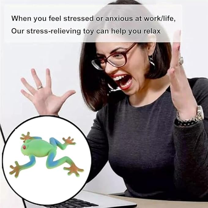 Annadue Stretchy Rubber Toy Lifelike Stress Relief Sensory Toy for Children Adults, Lightweight Portable Squeeze for Home Office - Image 4