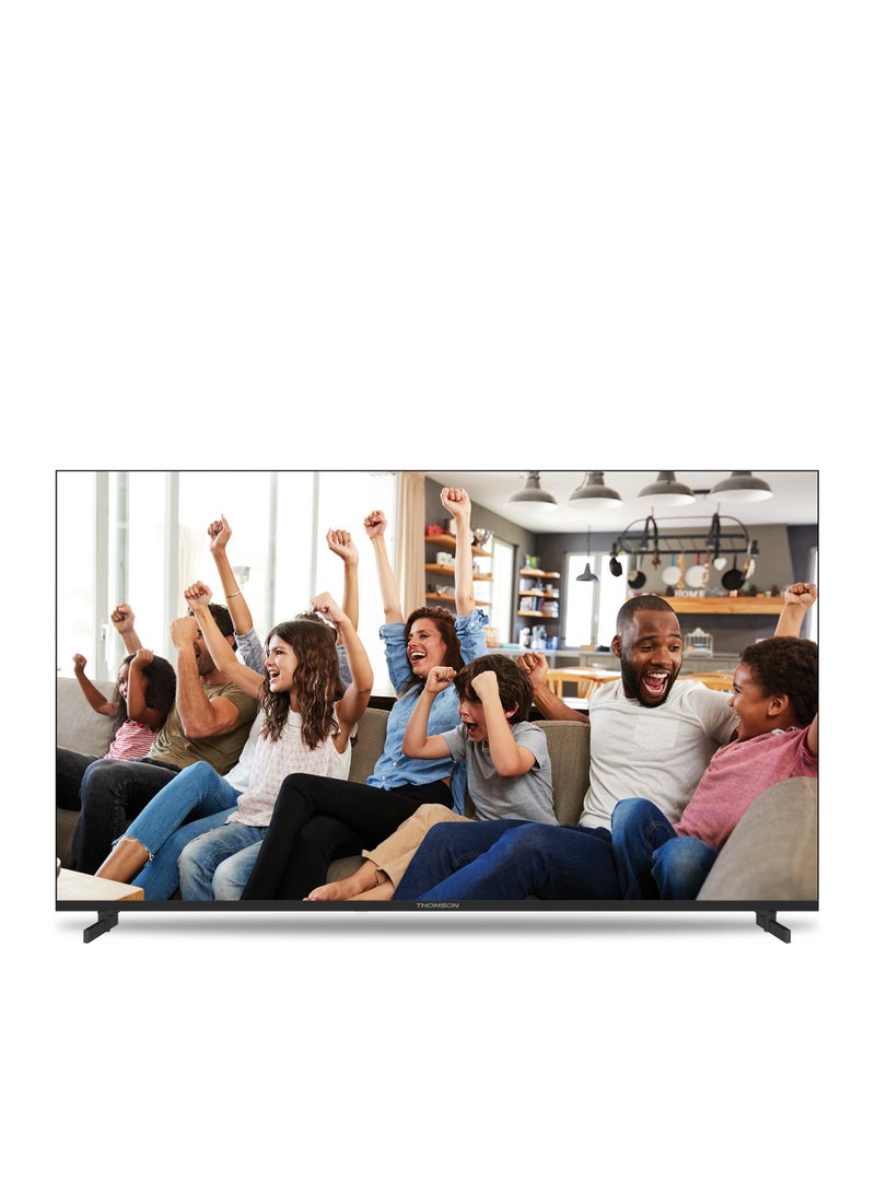 Thomson تلفاز Thomson الذكي 55 بوصة 4K UHD – موديل 2025 مع مساعد جوجل الصوتي، التحكم الصوتي الذكي، يوتيوب ونتفليكس مدمجين، شاشة بدقة 3840x2160 بكسل، تصميم أرجل جانبية – تلفاز LED بدون إطار - Image 2